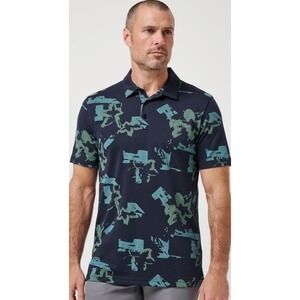 NWT TravisMathew Mens Favorite Hello Polo Shirt Navy Size S Golf  Comfort